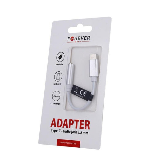 USB-C till 3.5mm Audio Adapter Samsung/Andriod Mobiler - Forever