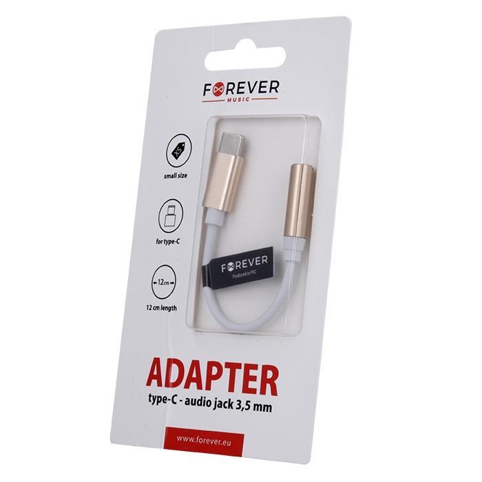 USB-C till 3.5mm Audio Adapter Samsung/Andriod Mobiler - Guld