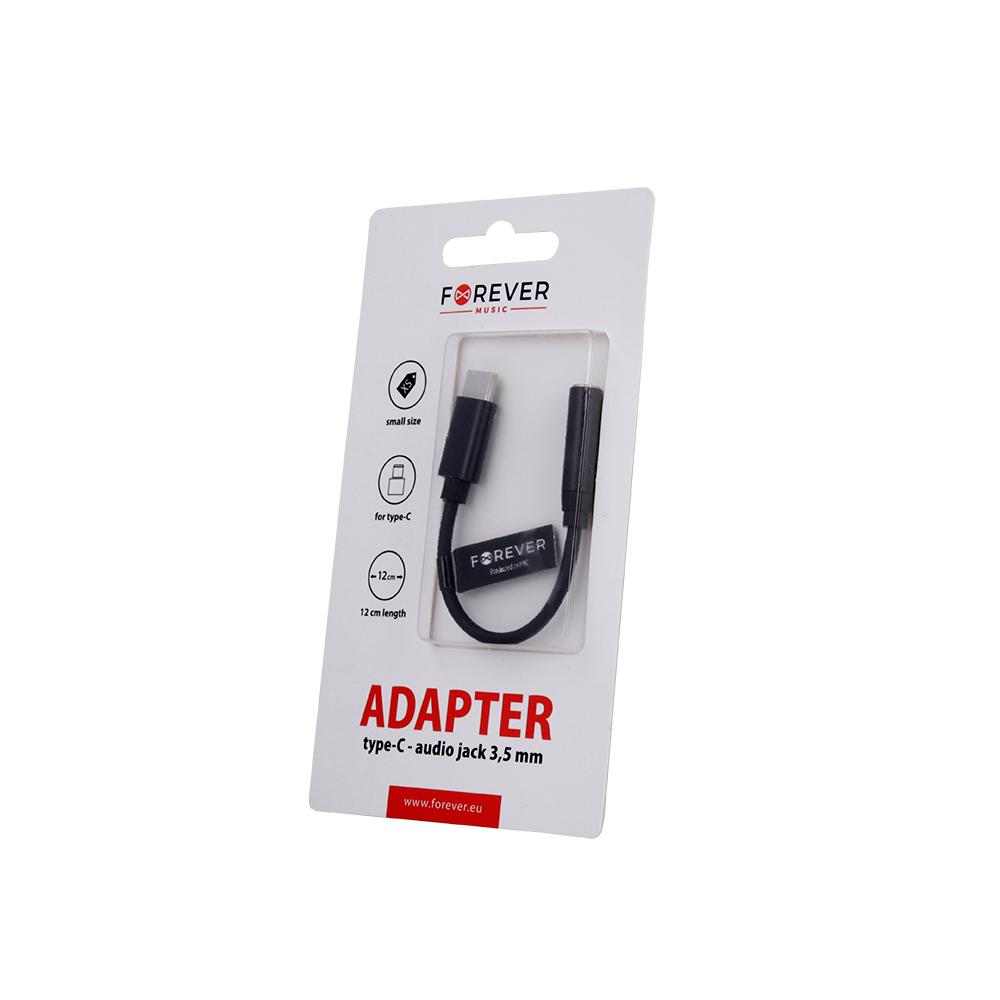USB-C till 3.5mm Audio Adapter Samsung/Andriod Mobiler - Svart