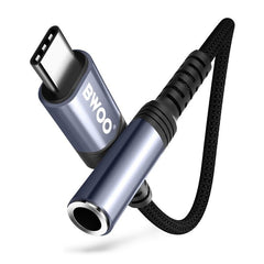 USB-C till 3.5mm Audio Adapter Samsung/Andriod, iPhone 15/16 Mobiler - Svart