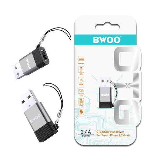 USB till USB-C OTG Converter Adapter Kontakt BAWOO