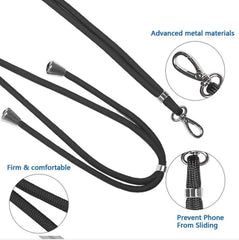 Universal Crossbody Nylon Patch Neck Strap Lanyards Rope för Mobil