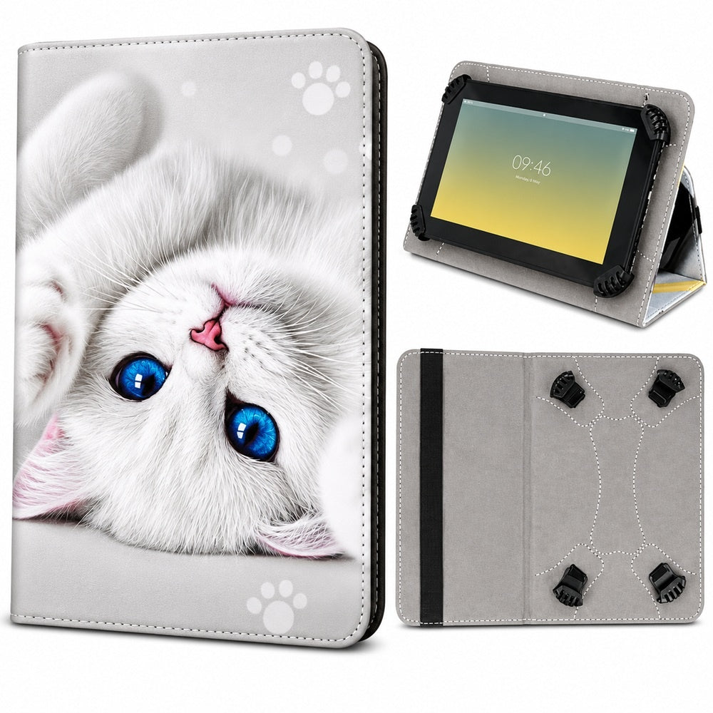 Universal Flip Fodral till 9-10.2" tum Surfplattor - Cute Kitty