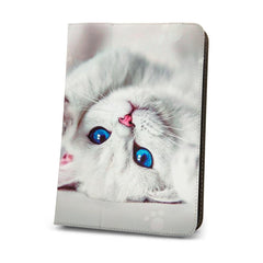 Universal Flip Fodral till 9-10.2" tum Surfplattor - Cute Kitty