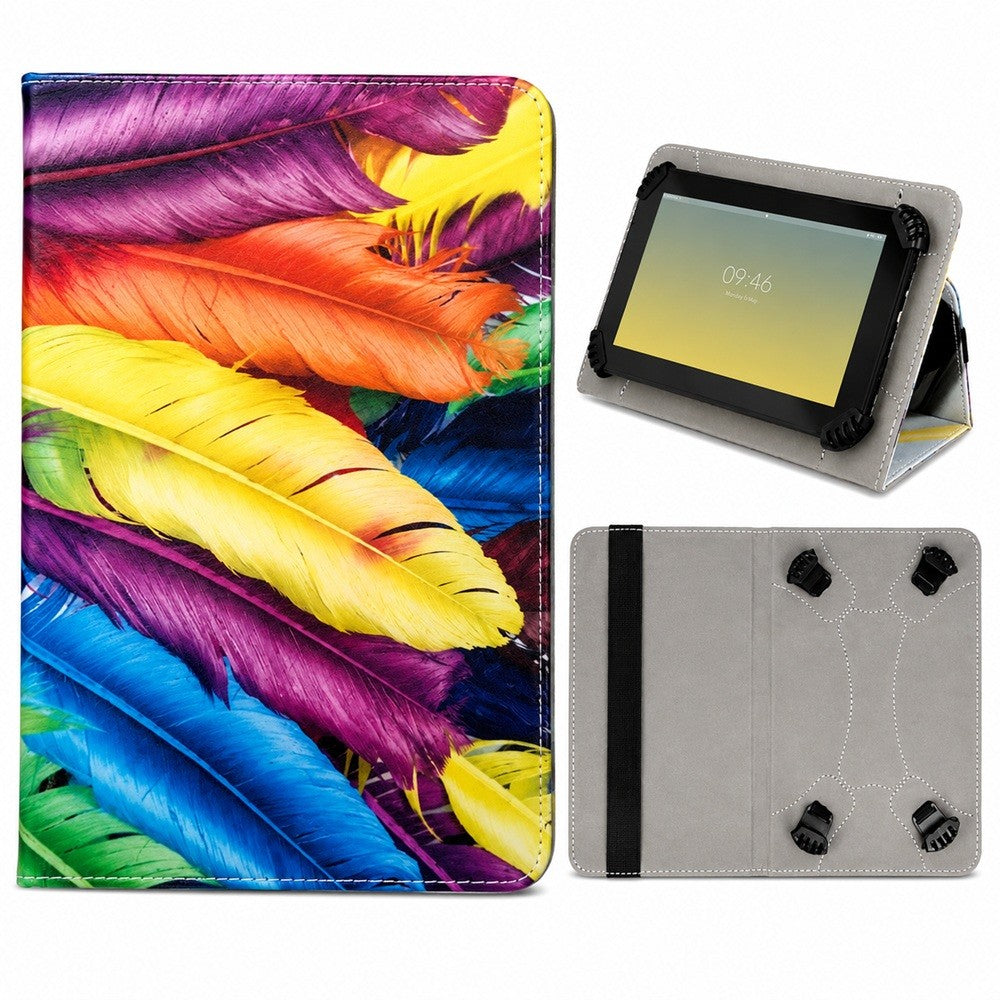 Universal Flip Fodral till 9-10.2" tum Surfplattor - Feather