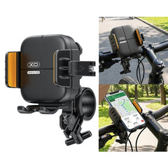 Universell XO C200 mobilhållare för cykel & motorcykel 360° roterbar – svart