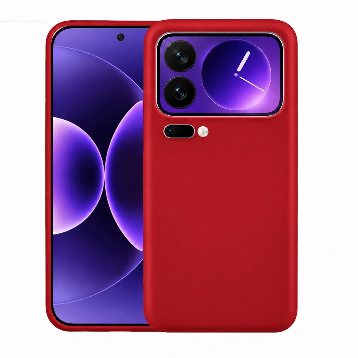 Xiaomi 17 Pro - Silicon Matt TPU Mjuk Skal - Röd
