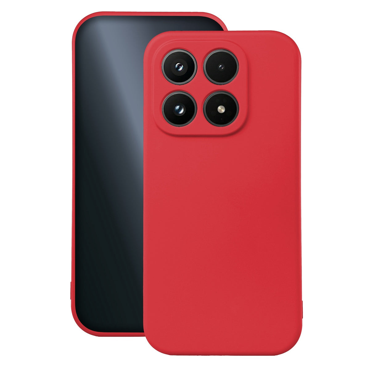 Xiaomi 17T - Silicon Matt TPU Mjuk Skal - Röd