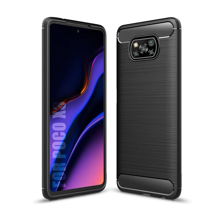 Xiaomi Poco X3 Pro / Poco X3 / X3 NFC - Flexibel Carbon Mjuk Skal - Svart