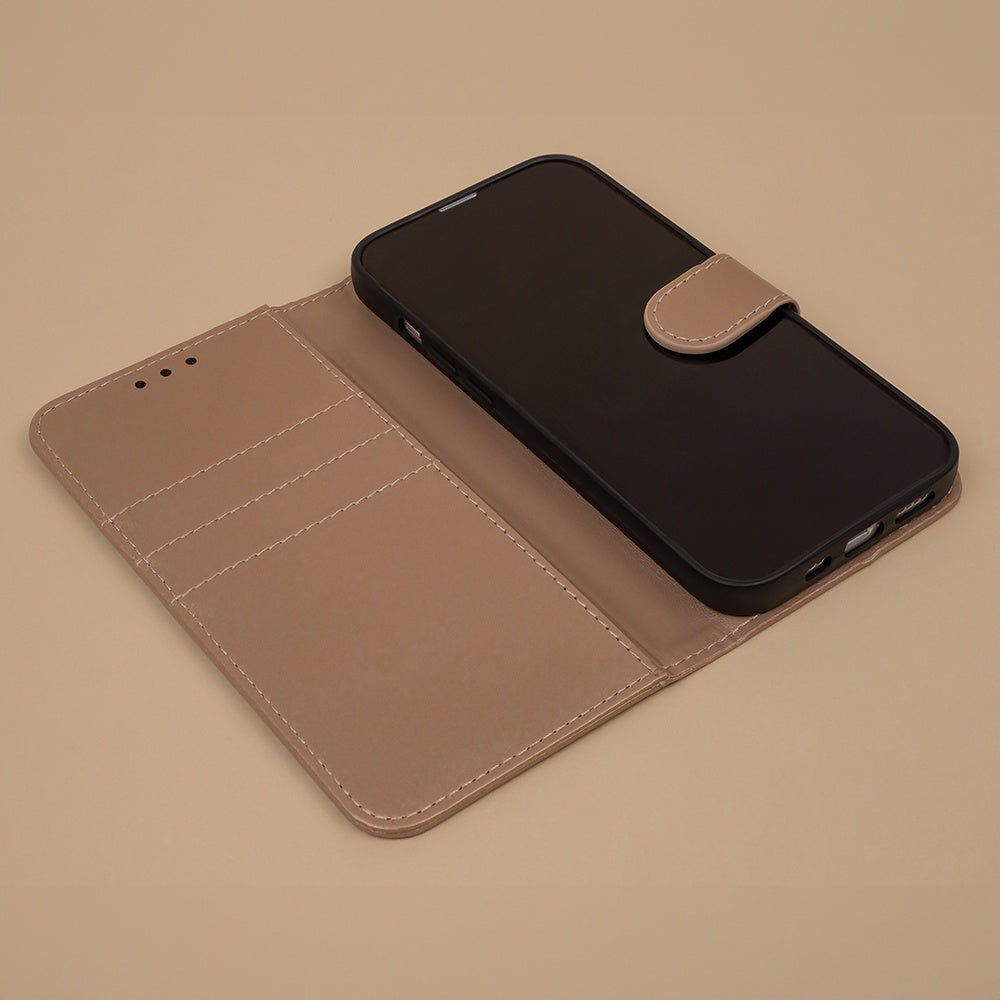 Xiaomi Redmi 14C - Smart Classic Fodral Mobilplånbok Guld
