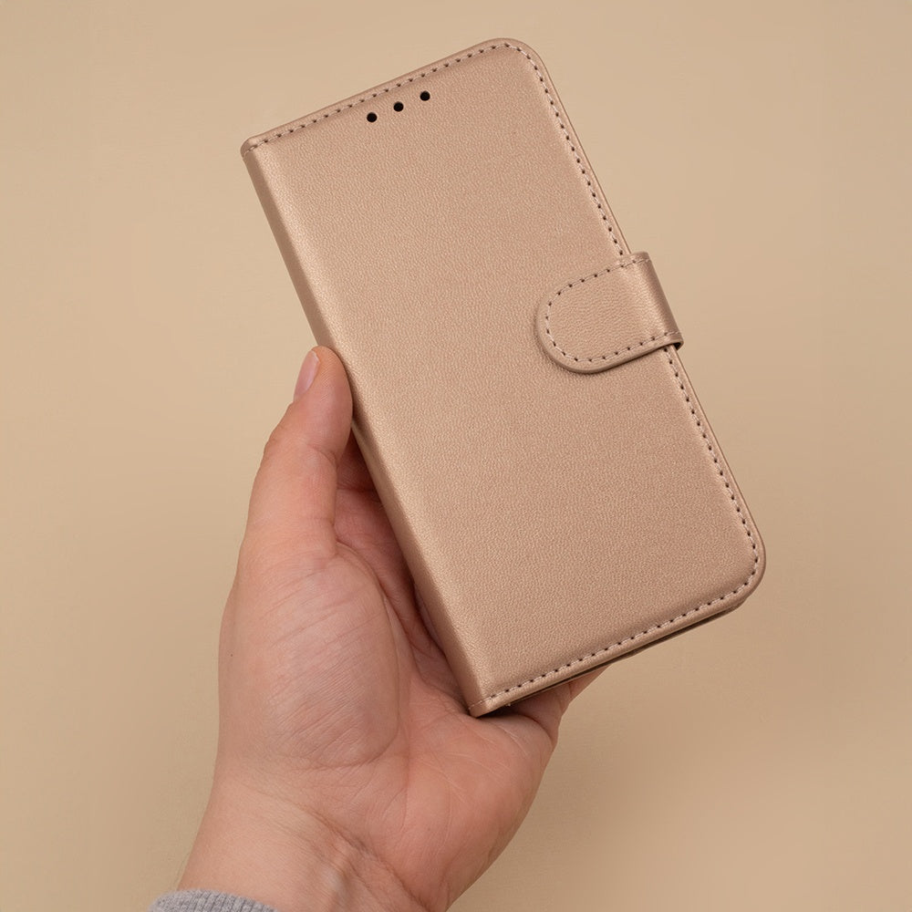 Xiaomi Redmi A7 Pro - Book Case Fodral Mobilplånbok Guld