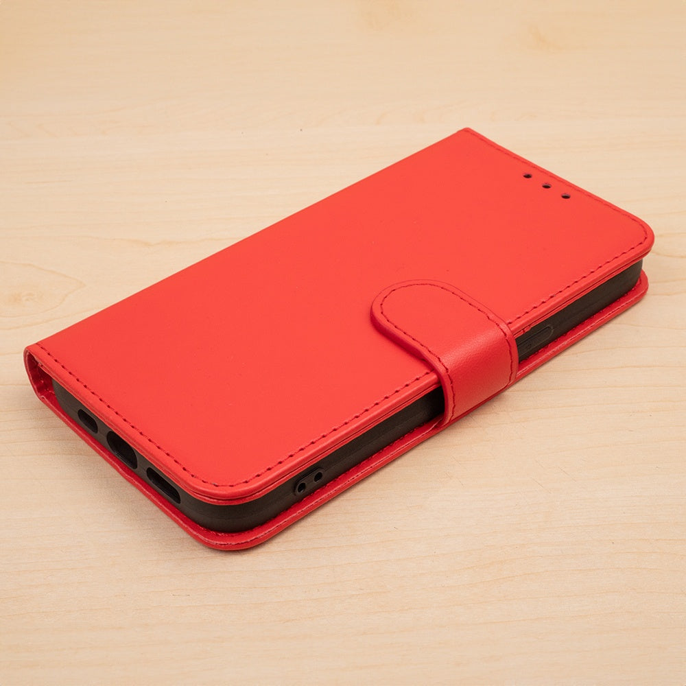 Xiaomi Redmi A7 Pro - Book Case Fodral Mobilplånbok Röd