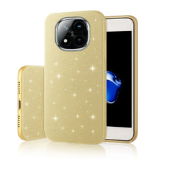 Xiaomi Redmi Note 14 Pro - 3in1 Glitter Elegant Mjuk Skal Guld