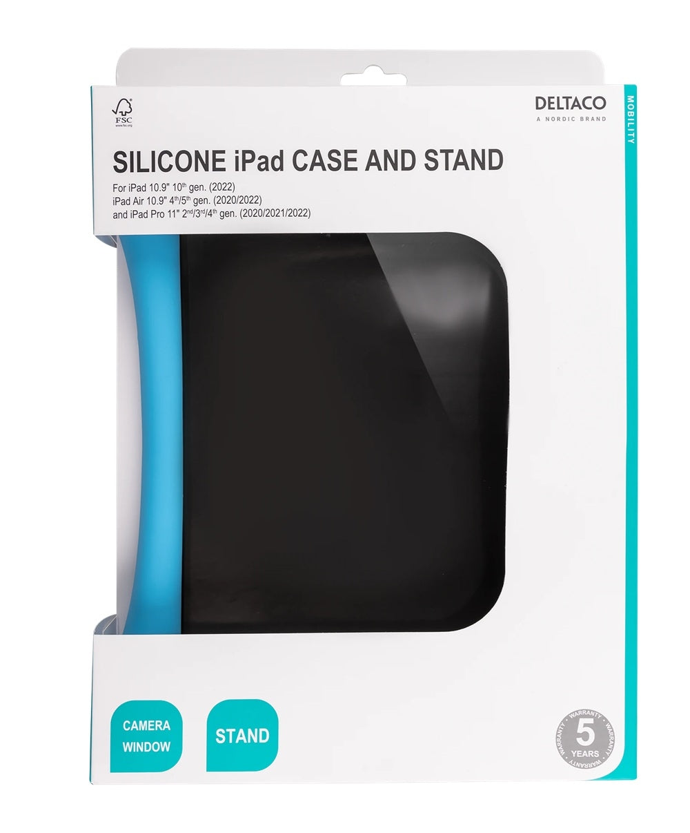 iPad 10.9" 10gen, iPad Air 10.9" 4/5gen, iPad Pro 11" 2/3/4 gen Skyddande Deltaco Fodral