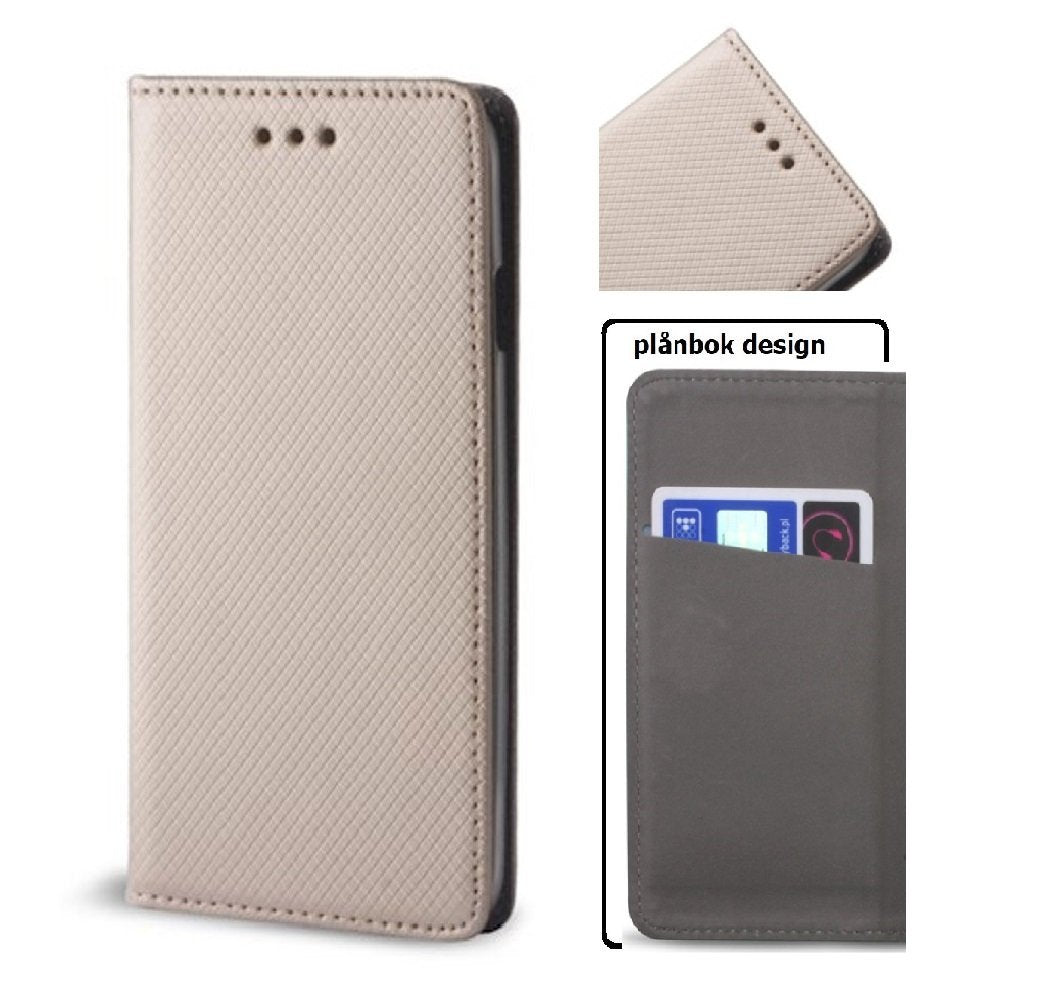 iPhone 11 Pro Max - Smart Magnet Flip Case Mobilplånbok - Guld