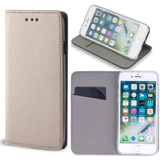 iPhone 11 Pro Max - Smart Magnet Flip Case Mobilplånbok - Guld