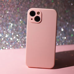 iPhone 12 / iPhone 12 PRO - Magasafe Silicon Slim Mjuk Skal pastel pink