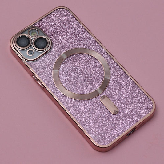 iPhone 14 PRO - Magasafe 2i1 Glitter / Transparent Chrome Skal