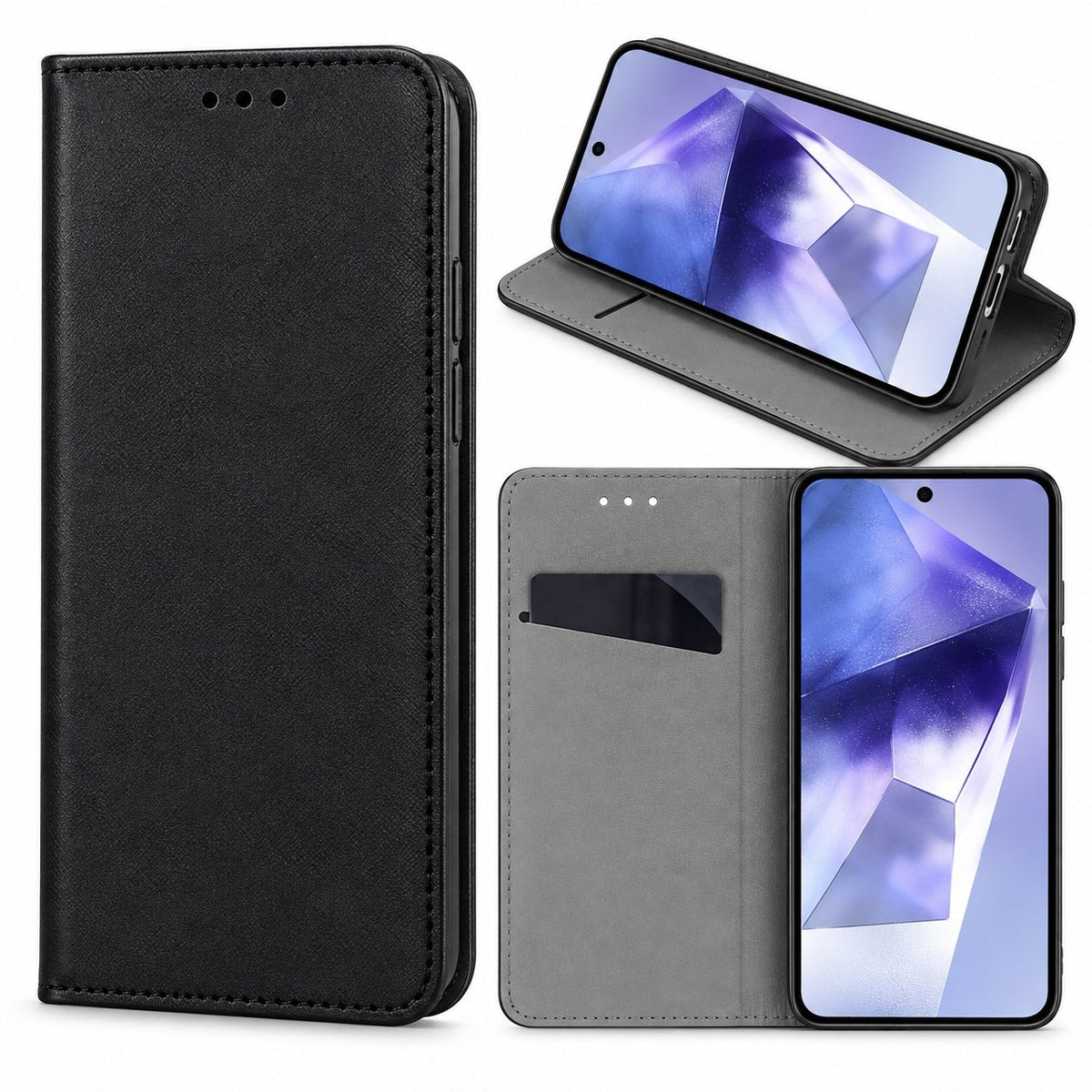 iPhone 14 Pro - Smart Magnetic Mobilplånbok - Svart