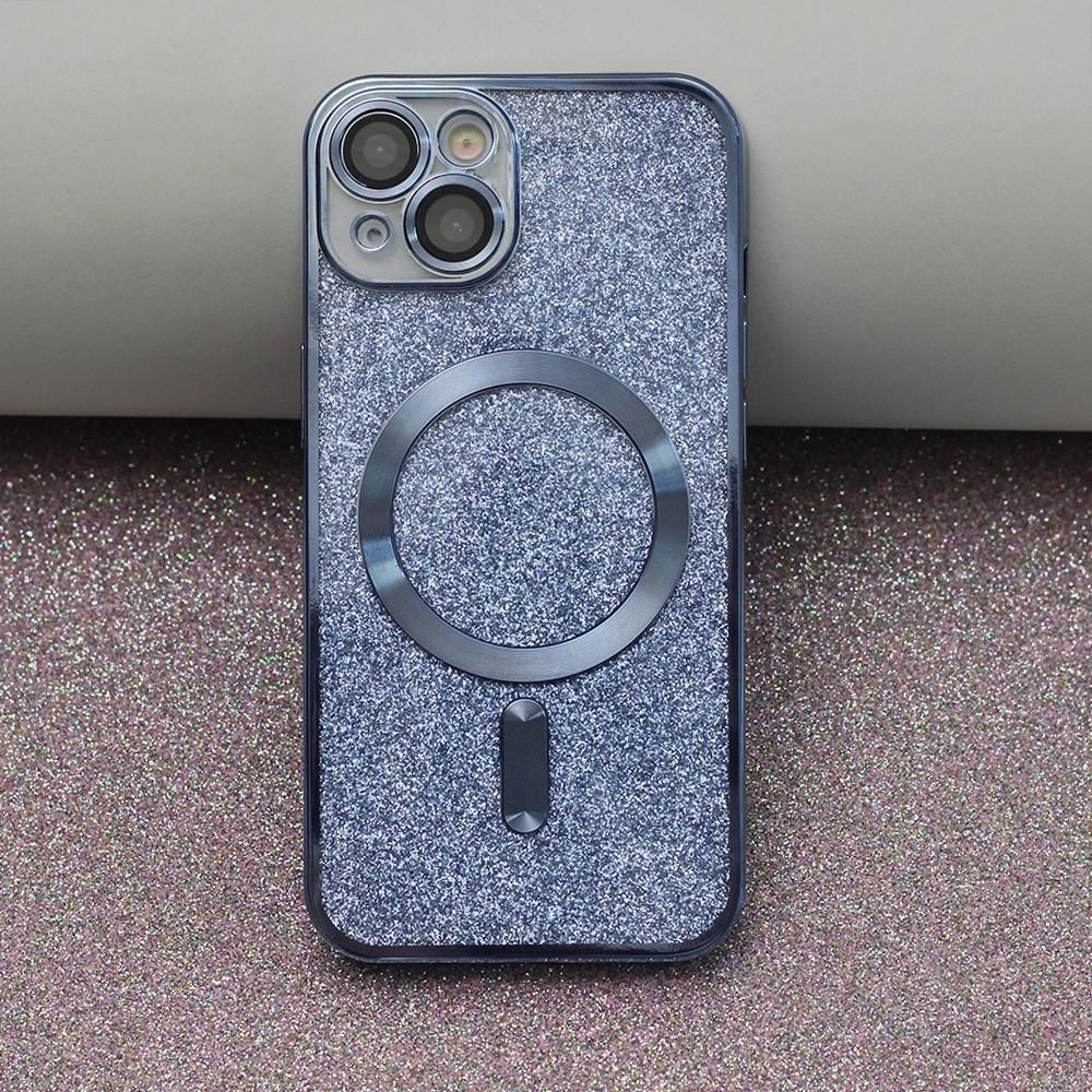 iPhone 15 Pro - Magasafe 2i1 Glitter / Transparent Chrome Skal