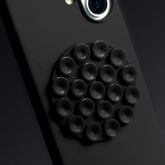iPhone 15 Pro Max - Silikonskal med Sugpropp - Svart