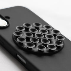 iPhone 15 Pro Max - Silikonskal med Sugpropp - Svart