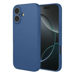 iPhone 16 Plus - Matt TPU Mjuk Skal - Mörkblå