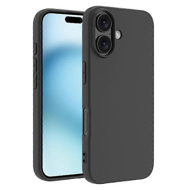 iPhone 16 Plus - Matt TPU Mjuk Skal - Svart