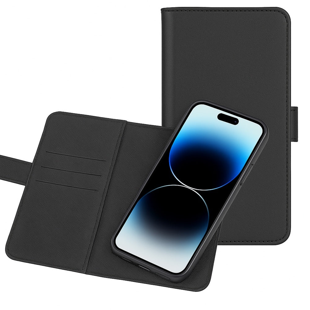 iPhone 16 Pro Max - DELTACO Ekoläder 2-i-1 Löstagbart Plånboksfodral, MagSafe-kompatibelt
