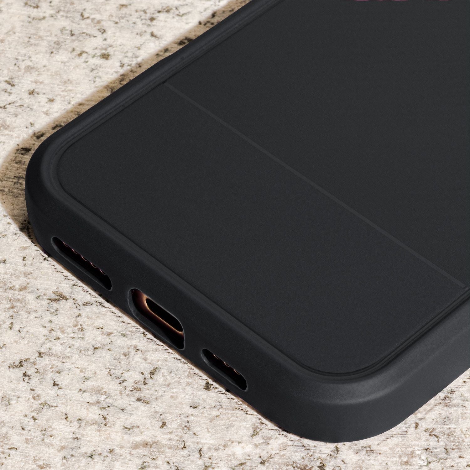 iPhone 16 Pro Max - Flexibel Carbon Mjuk TPU Skal - Svart