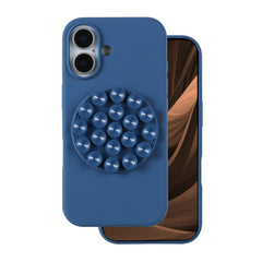 iPhone 16 - Silikonskal med Sugpropp - Blå