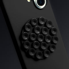 iPhone 16 - Silikonskal med Sugpropp - Svart