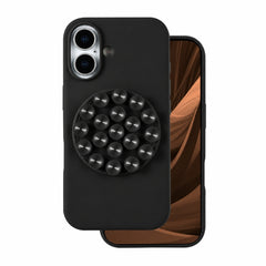 iPhone 16 - Silikonskal med Sugpropp - Svart