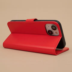 iPhone 16e - Book Case Fodral Mobilplånbok Röd