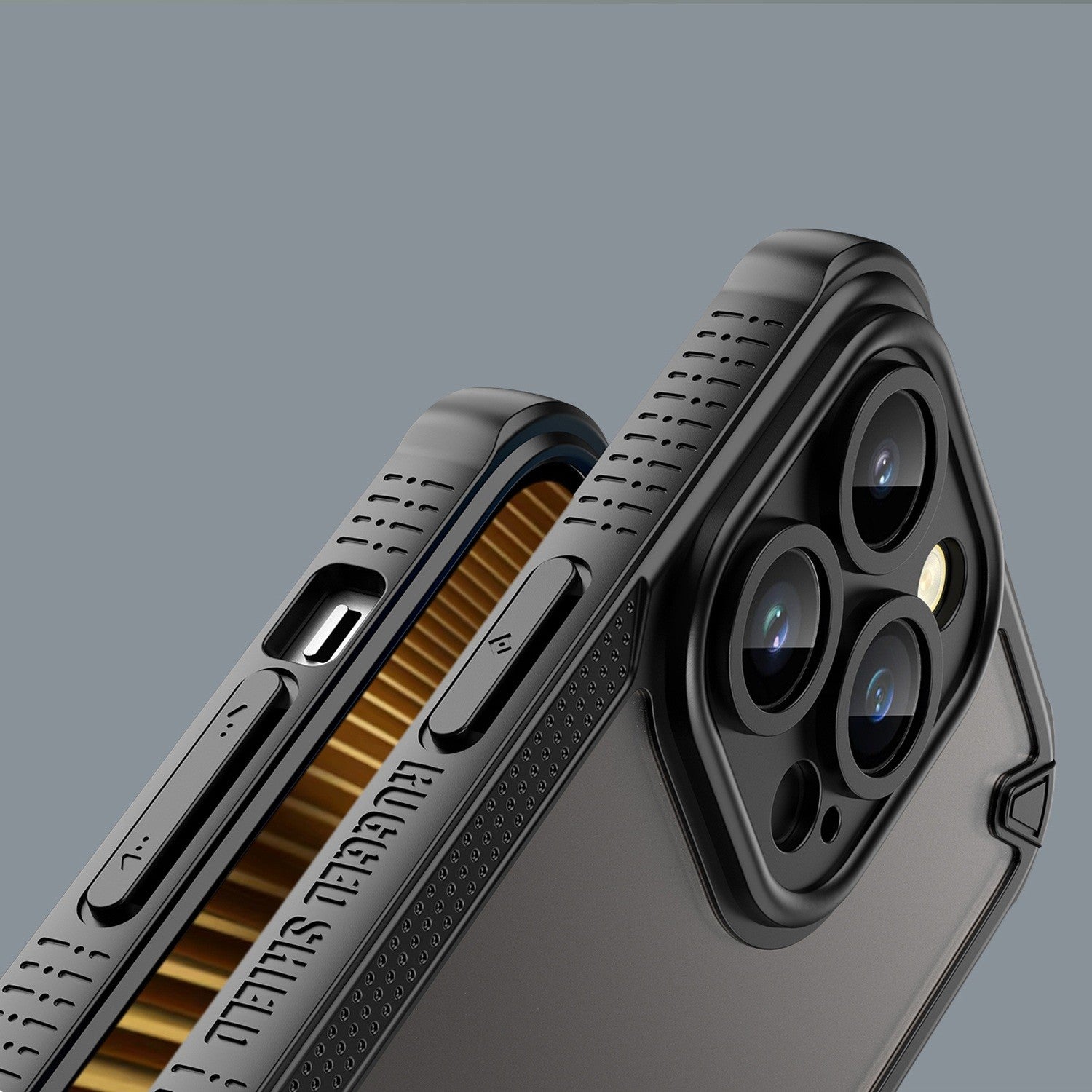 iPhone 17 Air – Defender Matt Extra Stöttåligt Skal Svart