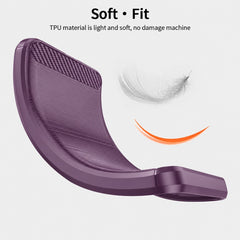 iPhone 17 - Flexibel Carbon Mjuk TPU Skal - Lila