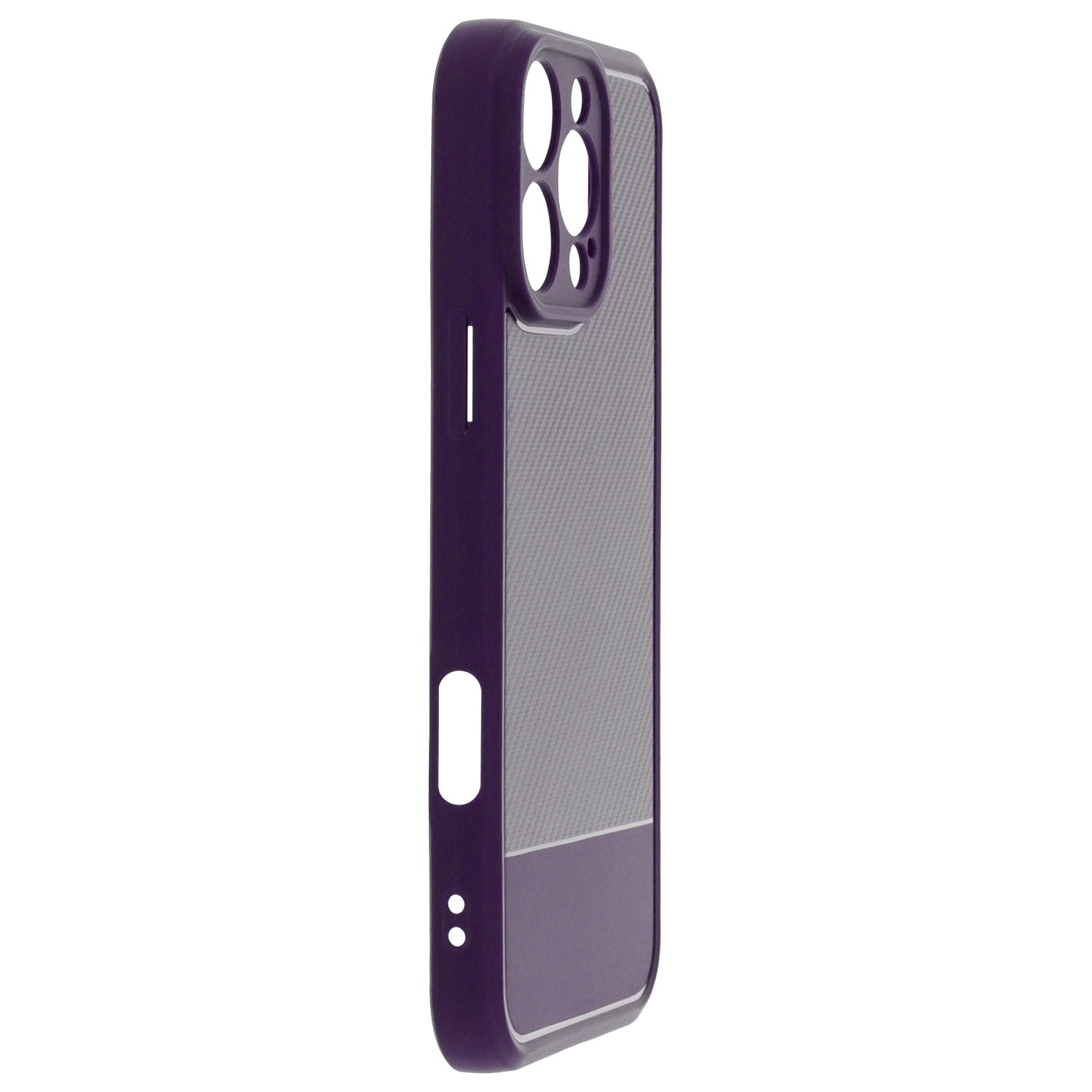 iPhone 17 - Flexibel Carbon Mjuk TPU Skal - Lila