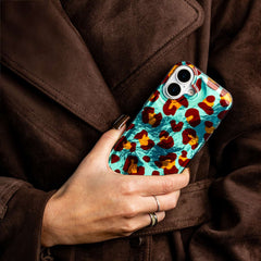 iPhone 17 - Pearl Shine Animal pattern skal - Crazy Cheetah