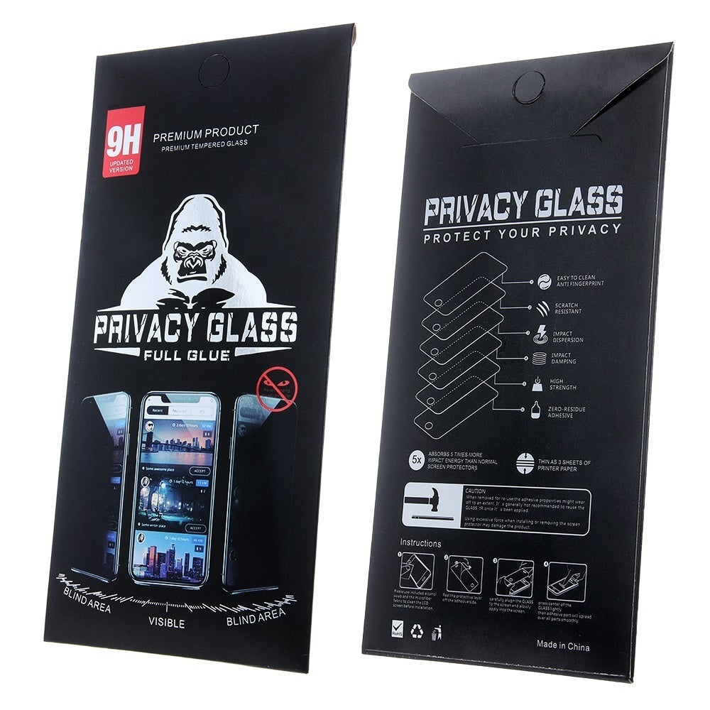 iPhone 17 - Privacy Helskärm Härdat Glas