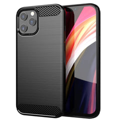 iPhone 17 Pro - Flexibel Carbon Mjuk TPU Skal - Svart