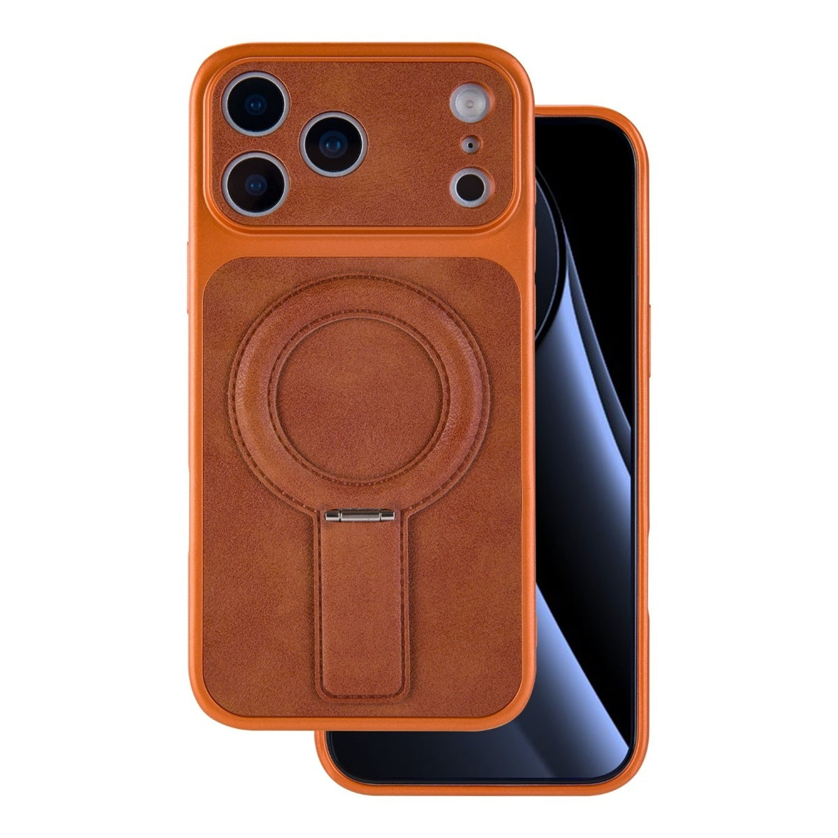 iPhone 17 Pro Max - Luxgrip Mag MagSafe skal med stativ - Orange