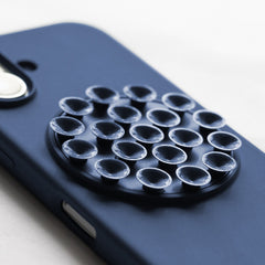 iPhone 17 Pro Max / iPhone 18 Pro Max - Silikonskal med Sugpropp - Blå