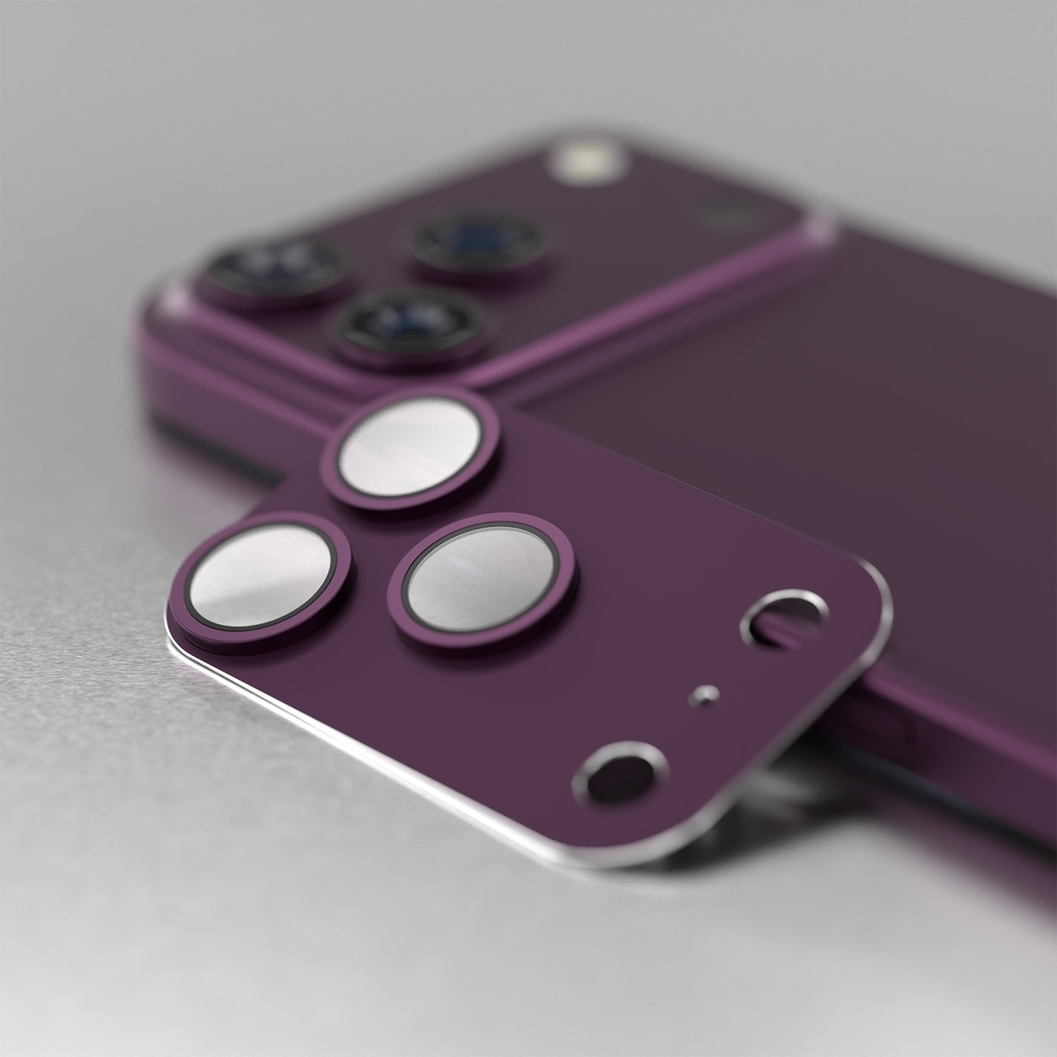 iPhone 18 Pro / 18 Pro Max – Etteri Full Kameraskydd 9H – Dark Cherry