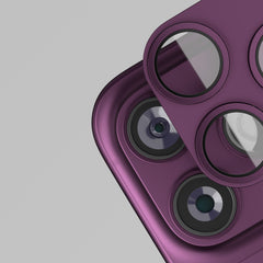 iPhone 18 Pro / 18 Pro Max – Etteri Full Kameraskydd 9H – Dark Cherry