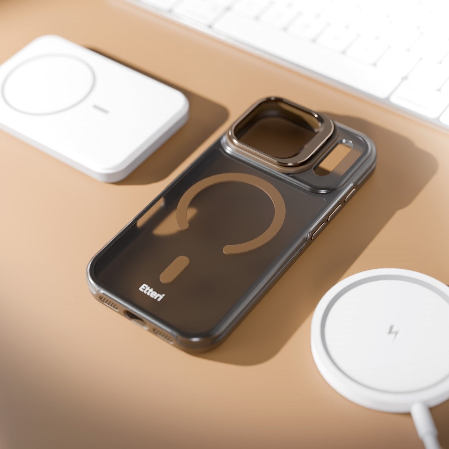 iPhone 18 Pro Max / 17 Pro Max - MagSafe Etteri Morning Fog Skal - Brun