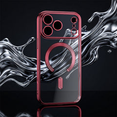 iPhone 18 Pro Max / iPhone 17 Pro Max MagSafe-kompatibelt Chrome Skal DarkCherry