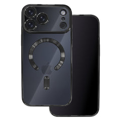 iPhone 18 Pro Max / iPhone 17 Pro Max - MagSafe-kompatibelt Chrome Skal - Svart
