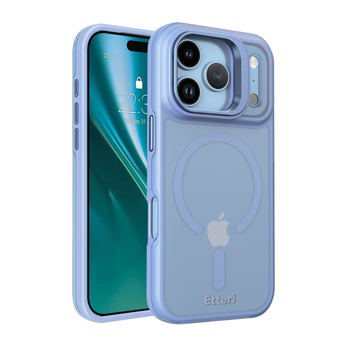iPhone 18 Pro / iPhone 17 Pro - MagSafe Etteri Morning Fog Skal - Sky Blue