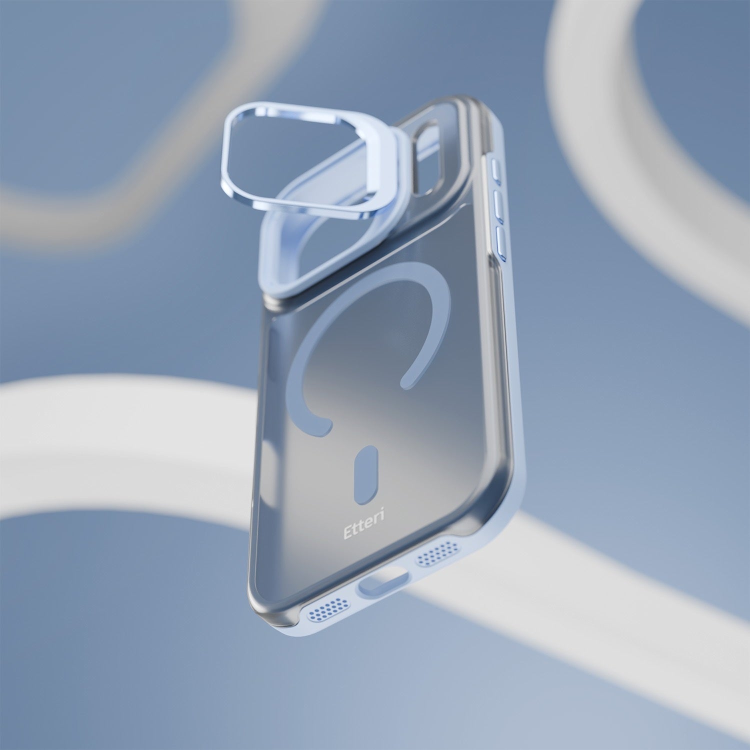 iPhone 18 Pro / iPhone 17 Pro - MagSafe Etteri Morning Fog Skal - Sky Blue