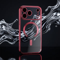 iPhone 18 Pro / iPhone 17 Pro - MagSafe-kompatibelt Chrome Skal - Dark Cherry